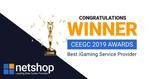 NetShop Internet Services is the winner for Best iGaming Service Provider at the CEEG Awards 2019