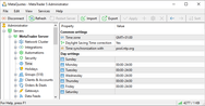 Network Time Protocol (NTP) Settings in MT5 Admin software