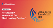 NetShop ISP Nominated for “Best Hosting Provider” at the Global Forex Awards – B2B 2026