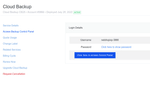 Access Acronis Control Panel via myNetShop