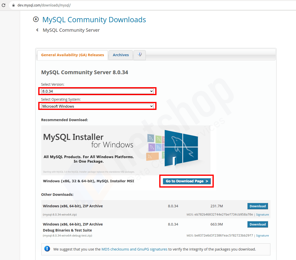 How To Install MySQL 8.x on Windows Server 2022 · NetShop ISP