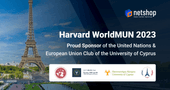 NetShop ISP Bronze Sponsors for the University of Cyprus at Harvard WorldMUN 2023
