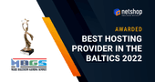 NetShop ISP named Best iGaming Hosting Provider in the Baltics 2022