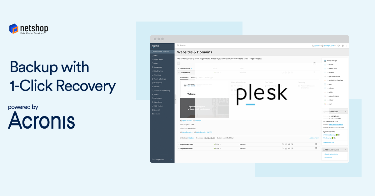Plesk Backup and Recovery with Acronis