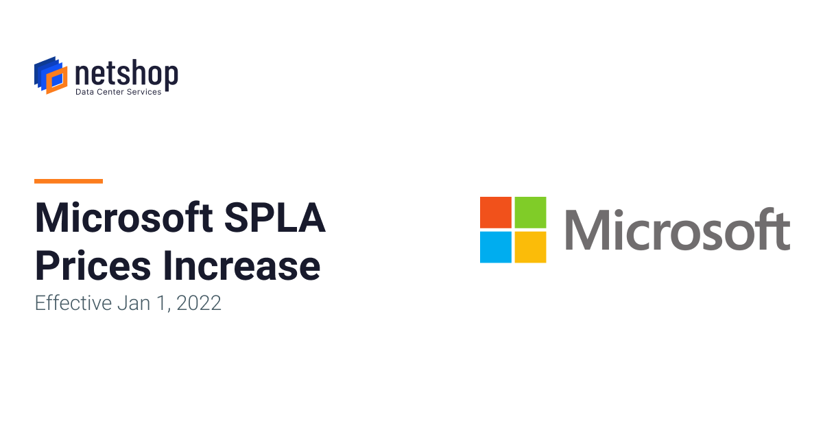 Microsoft Announces SPLA Price Increase effective January 2022